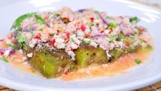 [Thai Food] Spicy Long Eggplant Salad (Yum Ma Kuer Yao)