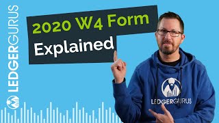2020 W-4 Form Explained
