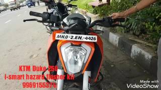 KTM Duke 250 ismart hazard light kit