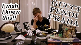 Designer Shoe Collection Review - GUCCI FENDI PRADA Shoe Review (3 TIPS when buying)