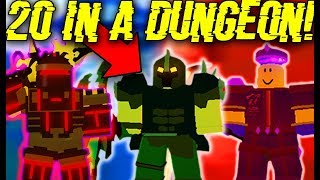 WE GOT 20 PEOPLE INSIDE THE HARDEST DUNGEON! (ROBLOX DUNGEON QUEST)