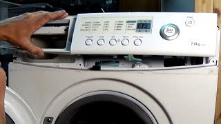 Как снять переднюю панель стиральной машины