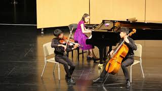 龍門國中三重奏，107學年度全國學生音樂比賽，特優第一名，自選曲Piano Trio No.7 Opus97 1st mov. ,Beethoven