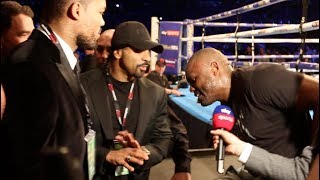 HEAVYWEIGHT BEEF! - DAVID HAYE & JOE JOYCE CONFRONT DERECK CHISORA & GO AT IT HARD DURING INTERVIEW