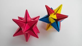 Звезда на елку оригами (Philip Shen), The star on the Christmas tree.
