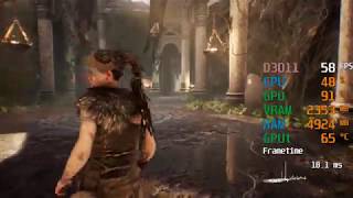 GeForce GTX 1660 -- AMD FX-8320 -- Hellblade Senua's Sacrifice FPS Test