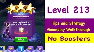 Bejeweled Stars Level 213 Tips and Strategy Gameplay Walkthrough No Boosters