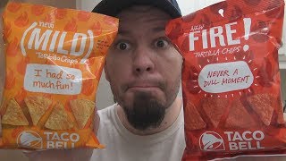 Taco Bell Mild & Fire Tortilla Chips!!!
