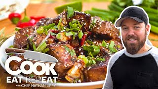 Gochujang Sticky Steak Bites | Blackstone Griddle
