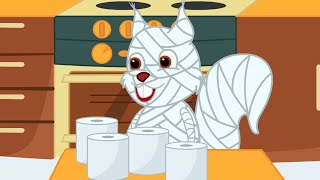 Famille d'Écureuil - Papier Toilette Momie Dessin Animé 2020 en Français