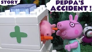 Peppa Pig Accident Thomas and Friends Play Doh Construction Set Toys Unboxing Review
