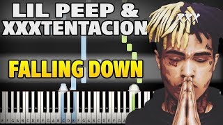 Lil Peep & XXXTentacion - Falling Down Piano Tutorial (Sheet Music + midi)