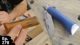 restauration et modification de mon vieux couteau rouillé opinel numéro 10 - Ep278