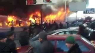 Пожар на рынке в Грозном БЕРКАТ