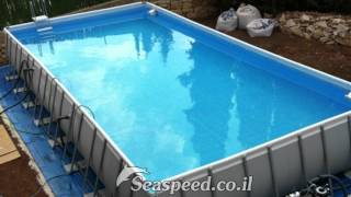 הקמת בריכת שחייה דגם INTEX ULTRA 975X488X132 בענתות