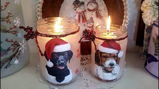 #Natal - Faça Você Mesmo Porta Velas de Natal