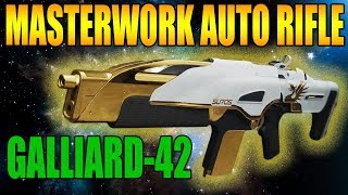 Destiny 2 GALLIARD-42 Auto Rifle MASTERWORK Pvp Gameplay Review