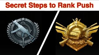 6 Steps to Rank Push In Pubg Mobile || Tips & Tricks