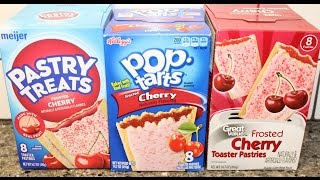 Cherry: Meijer, Pop Tarts & Great Value Frosted Toaster Pastries Blind Taste Test