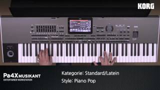 KORG Pa4X MUSIKANT Style Demos: COUNTRY, LATEIN, STANDARD, WELT, SPEZIAL, BALLADE, etc. Styles