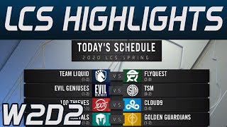 LCS Highlights Week2 Day2 LCS Spring 2020 All Games By Onivia