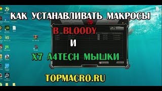 Как установить макрос на bloody и x7 мышки