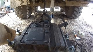 Урал лесовоз Снятие и установка раздатки От первого лица