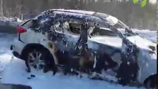 Машины "всмятку", но все живы. ДТП в Новом Уренгое. Видео