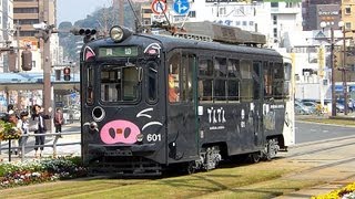 白くま黒豚電車 でんでん出発 2013年3月9日