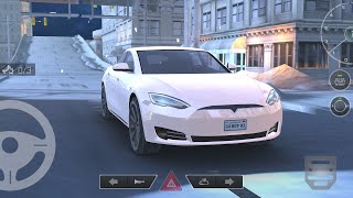 Tesla Electric Car - Real car parking 2 driving school 2020 - #drivingsimulator - real car parking 2