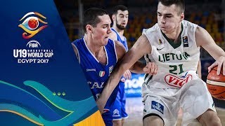 Lithuania v Italy - Full Game - Quarter-Final - FIBA U19 Basketball World Cup 2017