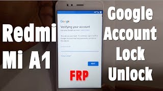 Redmi Mi A1 FRP Google Account Lock Unlock 100% Solved | Open Xiaomi A1 FRP Remove Tool