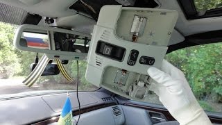 Снятие салонного плафона Mercedes W210 How to Remove the Map/Dome Light