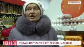Уральцы депутату Гаффнеру: проживи на пенсию!