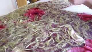 Валяние свитера. Видеозарисовка с индивидуального мастер-класса. Felting a pullover.