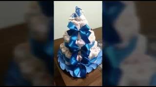 BOLO DE FRALDA FÁCIL /Como Fazer/ DO MEU CHA DE BEBÊ