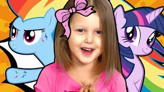 МАЙ ЛИТЛ ПОНИ Сумеречная Искорка и Радуга Дэш Превращение в My Little Pony
