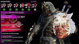 SHADOW OF WAR - NEW UNIQUE BONE-LICKER  OVERLORD DIFFICULTY NEMESIS IN DESERT