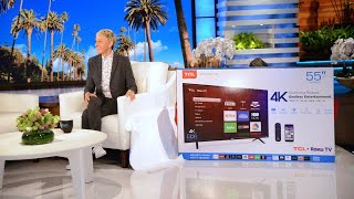 Ellen Surprises Audience With Brand New TCL Roku TVs!