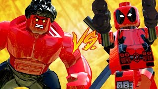 HULK VERMELHO VS DEADPOOL - LEGO Marvel Super Heroes | Briga de Heróis #162