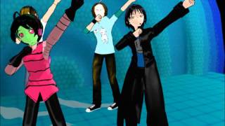MMD Panda Hero Zim Dib Pewdie Cry