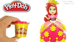 Learn Colors Play Doh Making Disney Princess Dress - Art and craft for Kids