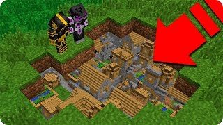 ENCUENTRO UNA CIUDAD SECRETA BAJO TIERRA EN MINECRAFT ?