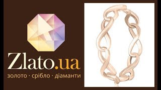 [Zlato.ua] Серебряное кольцо Бесконечность в позолоте ???