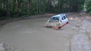 Териос, (Terios)Тойота Ками (toyota cami) off-road , грязь ползет