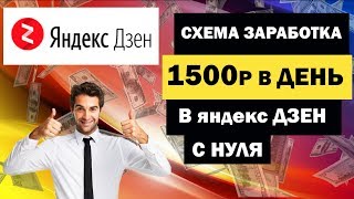 Как зарабатывать на Яндекс Дзен схема заработка