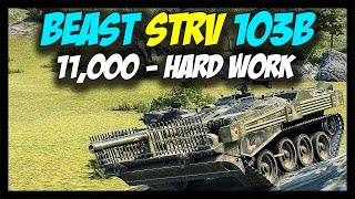 ►  STRV 103B, 11,000 Damage - Hard Work! - World of Tanks: STRV 103B Gameplay