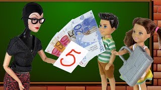 ПЯТЁРКА ЗА НОВЫЙ ПОРТФЕЛЬ Мультик #Барби Школа Про школу Играем в Куклы