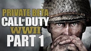 Call Of Duty: WWII (Private Beta) - Let's Play - Part 1 - "Division Selection, Character Creation"
