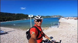 4K MTB strade e sterrati Conero (6) Portonovo discesa e spiagge - 3.9.2018